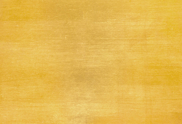 Lesklý žlutý list zlaté fólie textury pozadí - Fotografie, Obrázek
