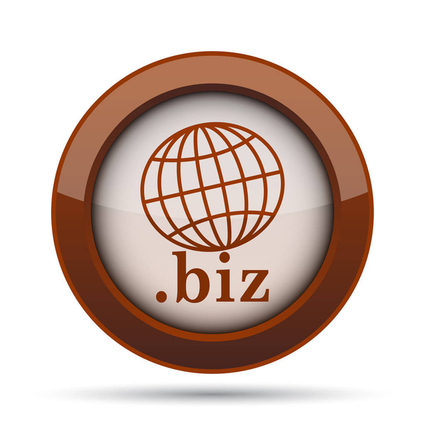 .biz icon. Internet button on white background. - Photo, Image