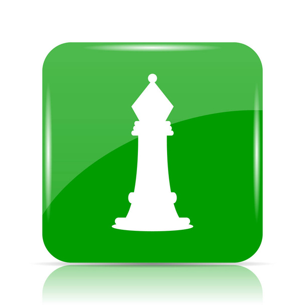 Ícone de xadrez. Botão de Internet no fundo branco
 - Foto, Imagem