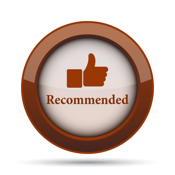 Recommended icon. Internet button on white background. - Photo, Image