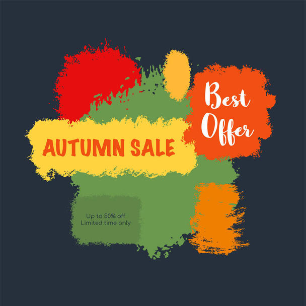 Autumn sale banner - Vecteur, image