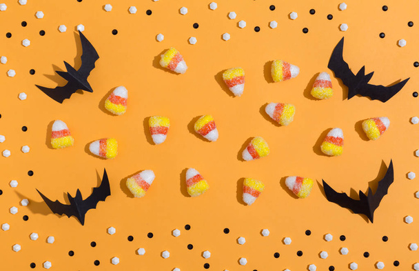 Halloween paper bats - Foto, afbeelding
