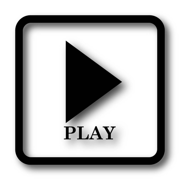 Иконка игры, черная кнопка веб-сайта на белом фоне
 - Фото, изображение