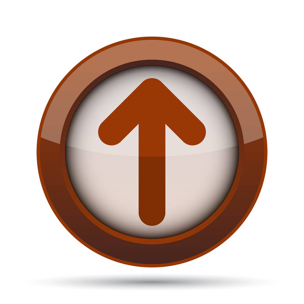 Up arrow icon. Internet button on white background. - Фото, изображение