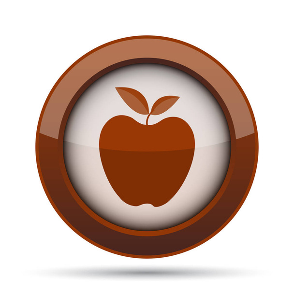 Apple icon. Internet button on white background. - Photo, Image