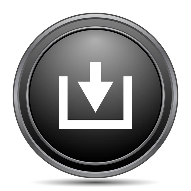 Icono de descarga, botón del sitio web negro sobre fondo blanco
 - Foto, imagen