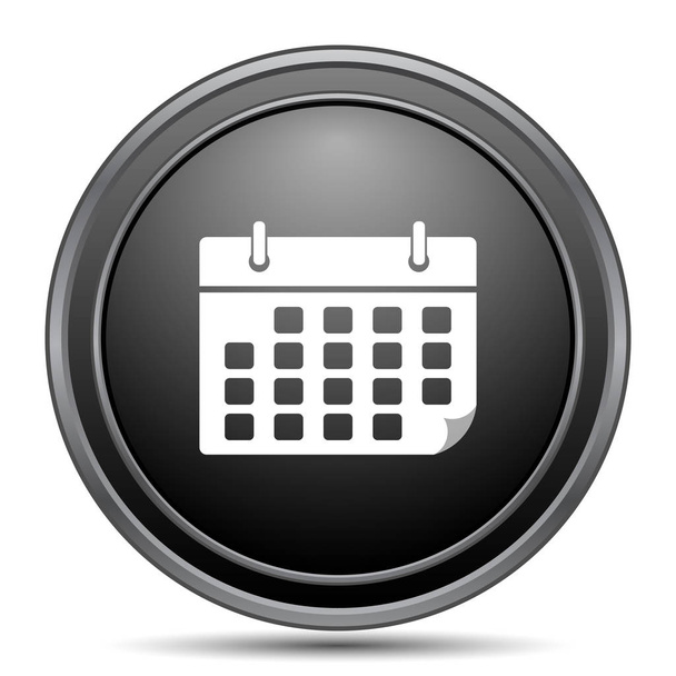 Icono del calendario, botón del sitio web negro sobre fondo blanco
 - Foto, Imagen