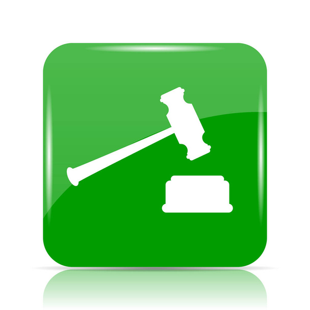 rechter hamer pictogram - Foto, afbeelding