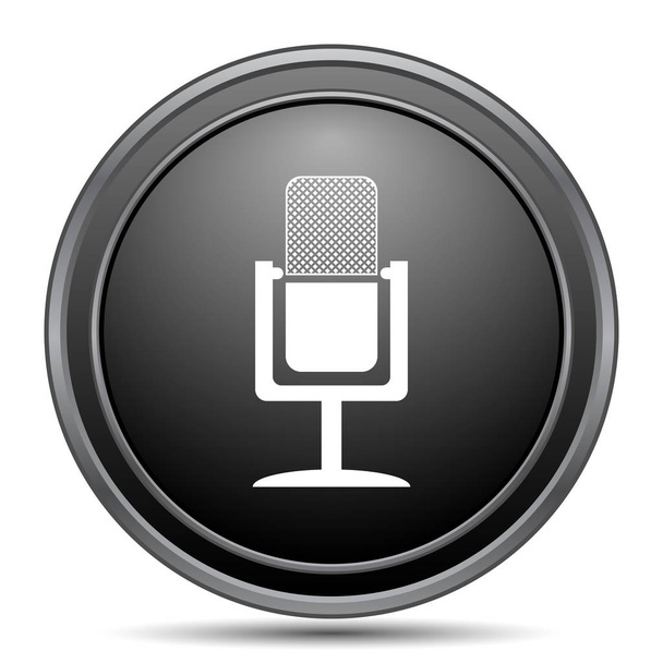 Піктограма мікрофона, чорна кнопка веб-сайту на білому тлі
 - Фото, зображення