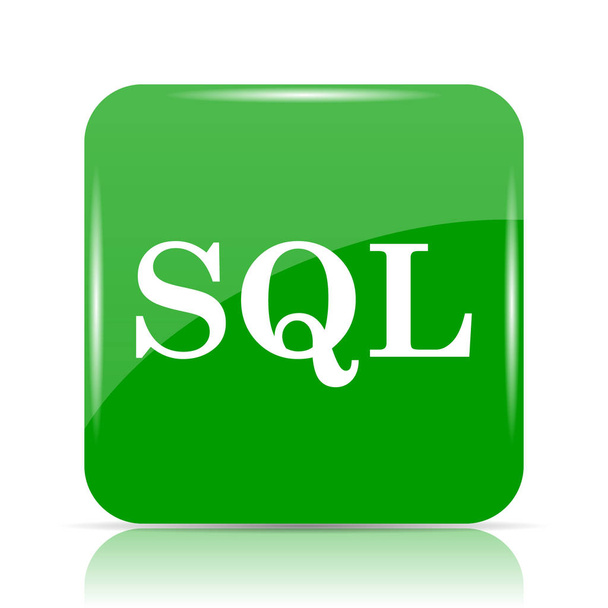 Піктограму SQL. Інтернет кнопки на білому тлі - Фото, зображення