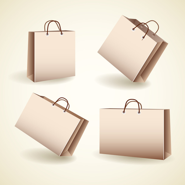 Vektör alışveriş torbaları vektör çizim  - Vektör, Görsel