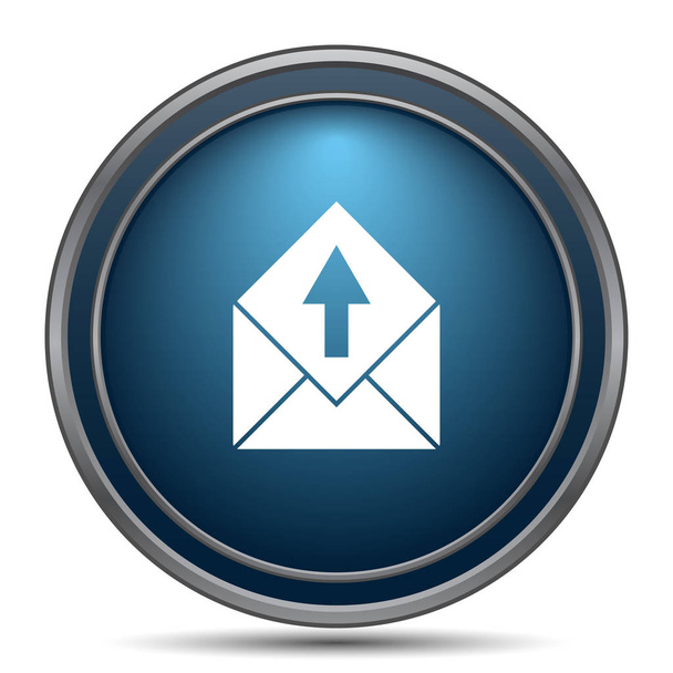 Odešlete e-mailové ikony. Internet tlačítko na bílém pozadí - Fotografie, Obrázek