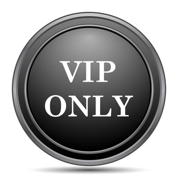 Только значок VIP, черная кнопка веб-сайта на белом фоне
 - Фото, изображение