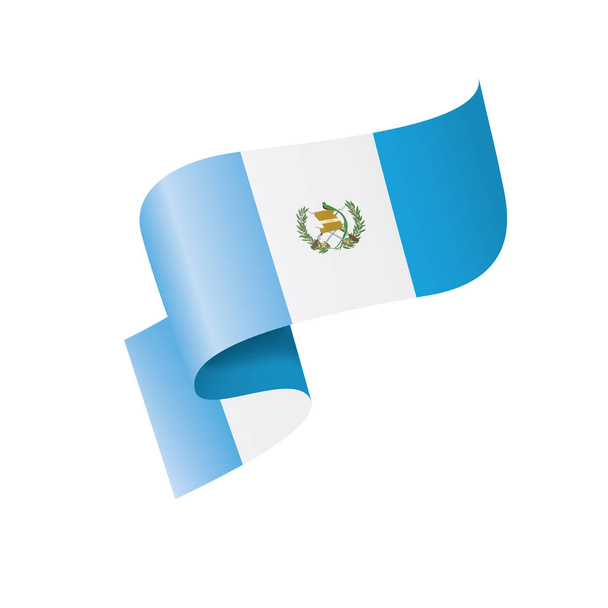 Drapeau du Guatemala, illustration vectorielle sur fond blanc
 - Vecteur, image
