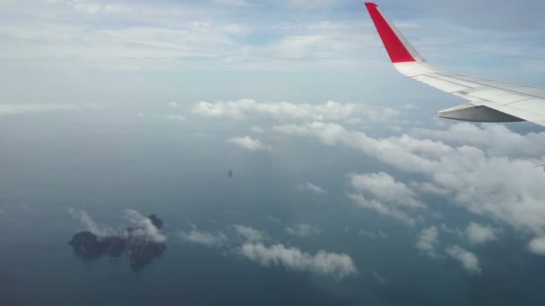 Aerial view of Ko Hong Island from the airplane - Footage, Video