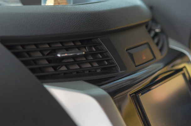 Car air conditioning.  Detail interior of car - Foto, Imagen