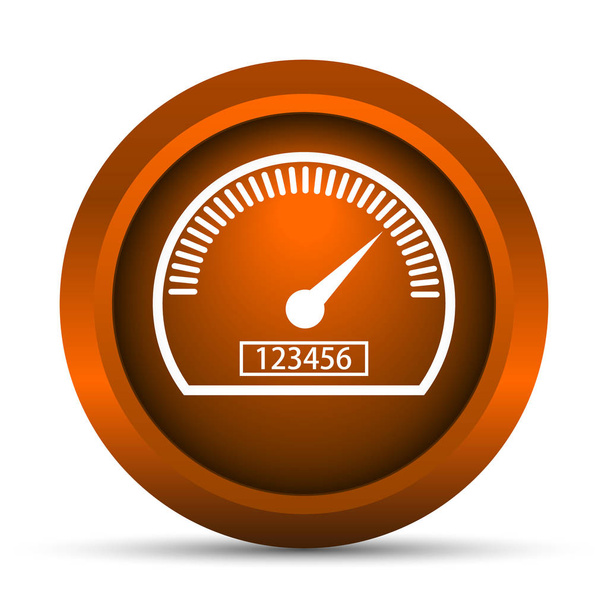 Speedometer icon. Internet button on white background - Photo, Image