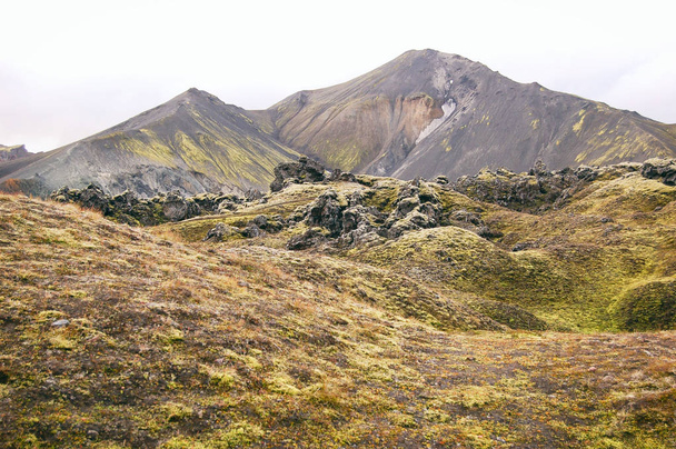Vulkaaniset maat, Landmannalaugar maisema
 - Valokuva, kuva