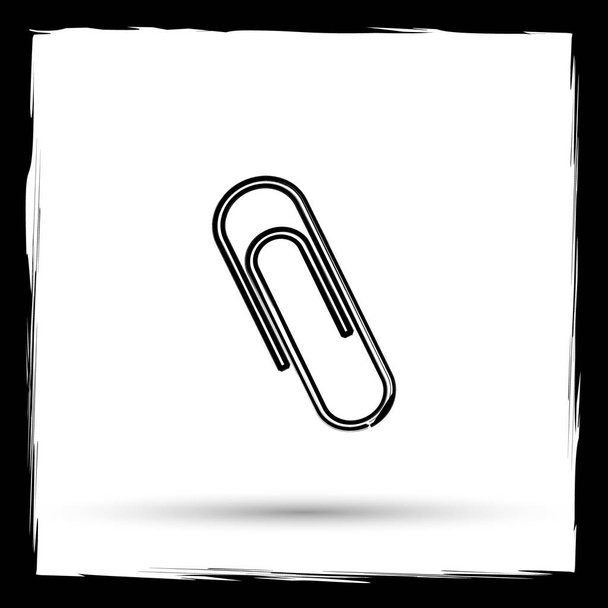 pictogram van een paperclip - Foto, afbeelding