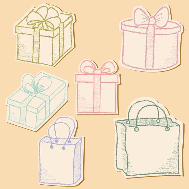 Gift boxes - Вектор,изображение