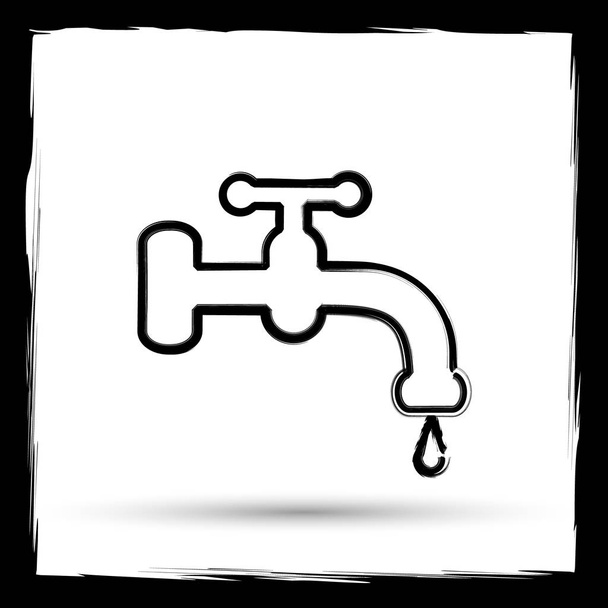 Ikona vodovodního kohoutku - Fotografie, Obrázek