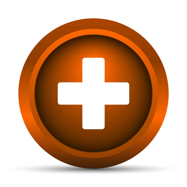 Медичні хрест-ікона. Інтернет кнопки на білому тлі - Фото, зображення