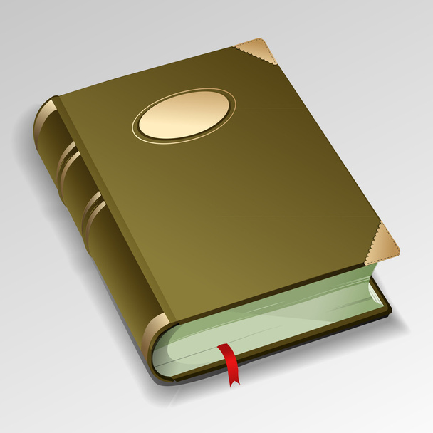 Old book with bookmark - Vector, Image