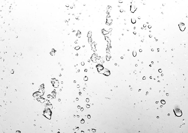 Water drops on the glass after rain - Photo, Image