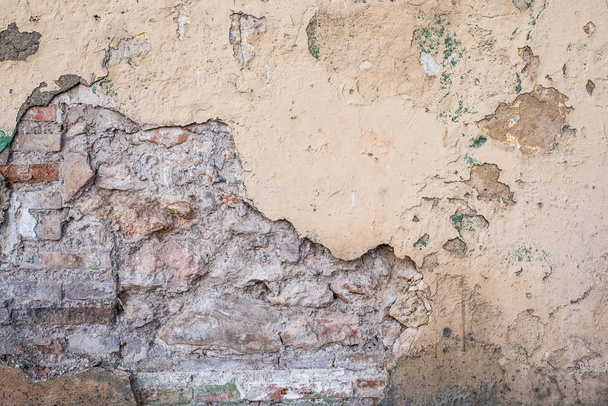 textúra, piszkos, kopott és régi tégla fal és padló különböző színek - Fotó, kép