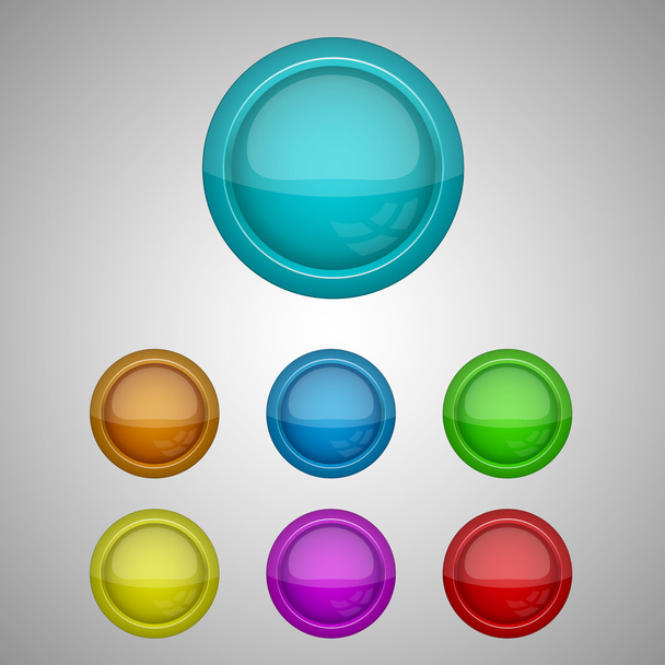 Set of buttons. Vector Illustration - Vector, Image