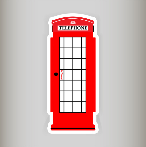 Phone booth, vector illustration - Vector, Image