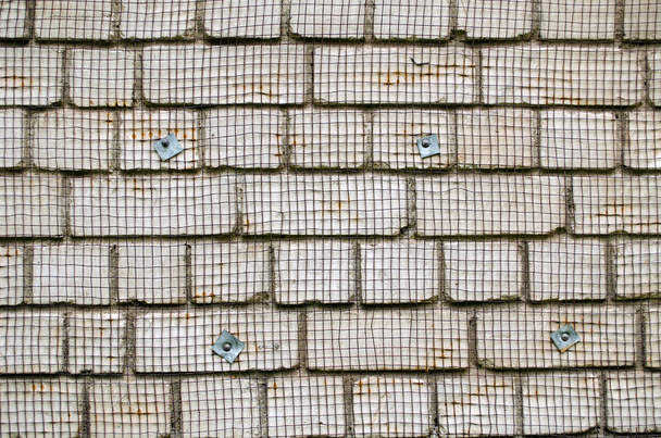 muro di mattoni bianchi rete metallica allegata rinnovare
 - Foto, immagini