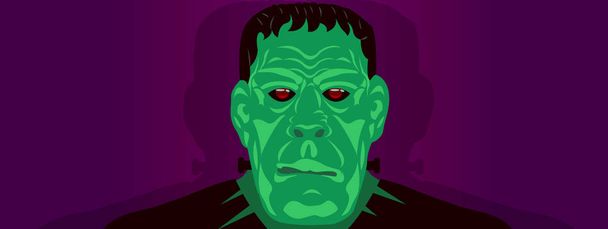 Frankenstein Halloween party illustratie vector monster kostuum - Vector, afbeelding