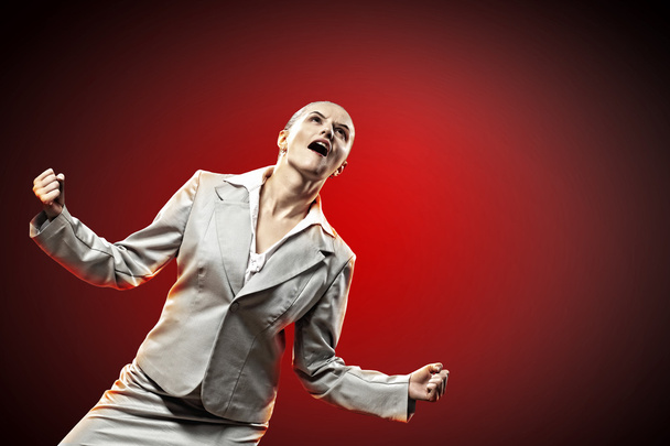 businesswoman in anger - Foto, Imagen