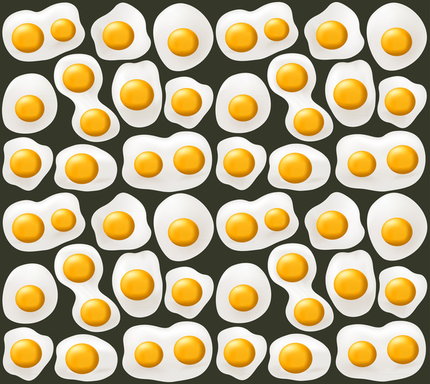 achtergrond van gebakken eieren - Vector, afbeelding