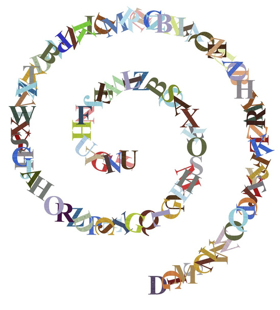 Letter Spiral - Foto, Imagem