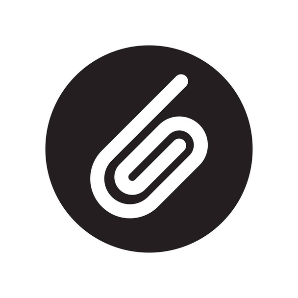 vetor de ícone de anexo isolado no fundo branco para o seu web e design de aplicativo móvel, conceito de logotipo de anexo
 - Vetor, Imagem
