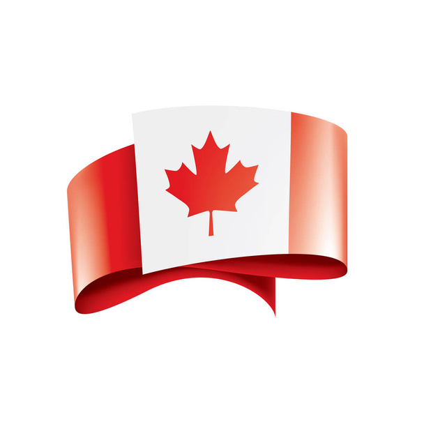 Drapeau du Canada, illustration vectorielle sur fond blanc
 - Vecteur, image