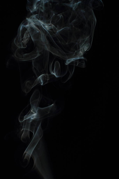 texture fumo bianco su sfondo nero - Foto, immagini