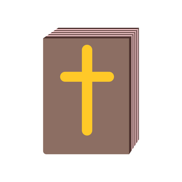Bible icon vector isolated on white background for your web and mobile app design, Bible logo concept - Vector, Image