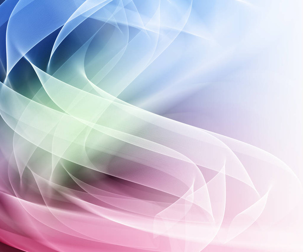 Абстрактный цветной фон, абстрактные линии скручиваются в красивые изгибы
 - Фото, изображение
