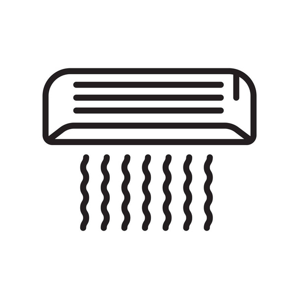 Air conditioner pictogram vector geïsoleerd op witte achtergrond voor uw web en mobiele app design, Air conditioner logo concept - Vector, afbeelding