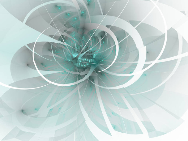 Fleurs fractales douces et douces image générée par ordinateur pour le logo, concepts de conception, web, impressions, affiches. Fond de fleur
 - Photo, image