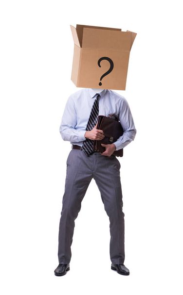 Homme d'affaires posant des questions dans le concept d'entreprise - Photo, image