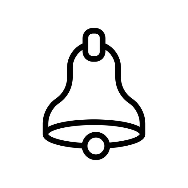 Bell icono signo vectorial y símbolo aislado sobre fondo blanco, B
 - Vector, imagen