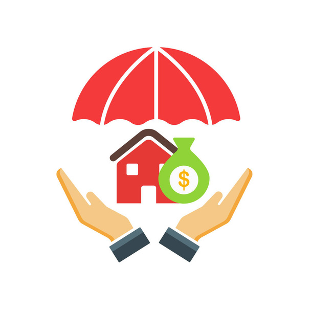 Icono de seguro vector aislado en el fondo blanco para su diseño web y aplicación móvil, concepto de logotipo de seguro
 - Vector, Imagen