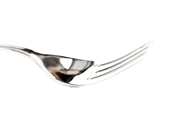 abstracte vork, geïsoleerd op wit - Foto, afbeelding