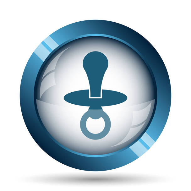 Pacifier icon. Internet button on white background - Фото, зображення