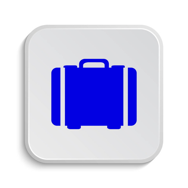 Matkalaukku-ikoni. Internet-painike valkoisella taustalla
 - Valokuva, kuva