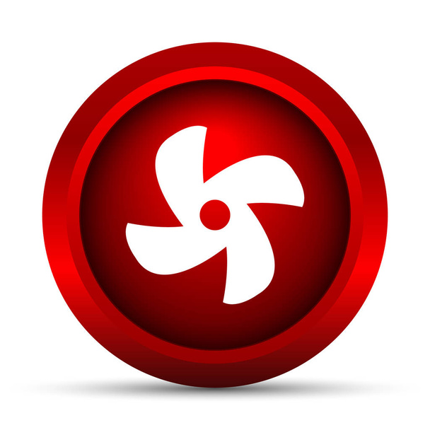 Fan icon. Internet button on white background - Photo, Image